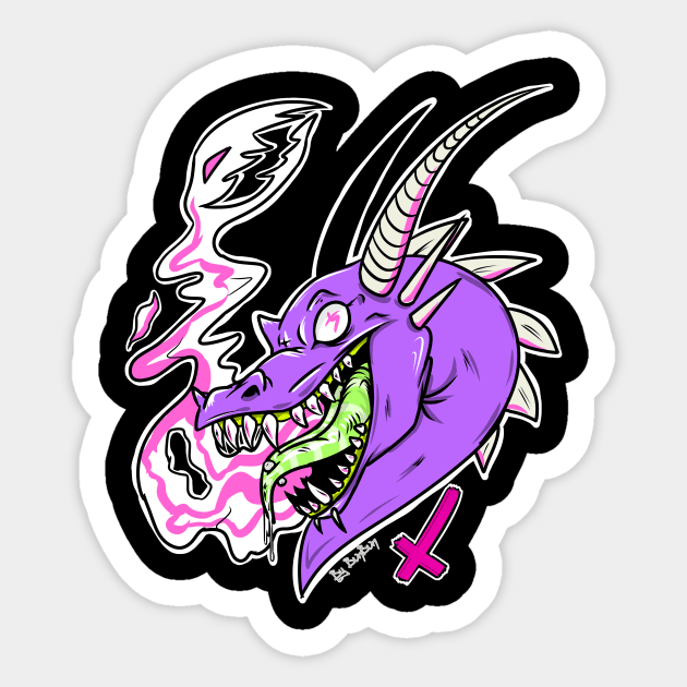 M+nster Drag+n Sticker by GummyRaptor